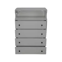 Mogu li pronaći uredski ormar sa 6 ladica i zrcalnim premazom?